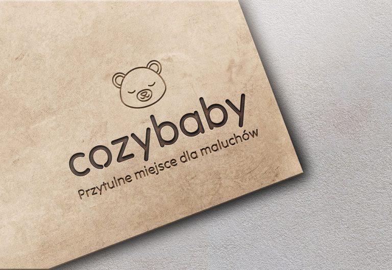 logo dla sklepu sprzedającego ciuchy dla niemowląt cozy baby
