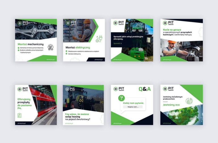 posty social media przygotowane dla PIT Industry