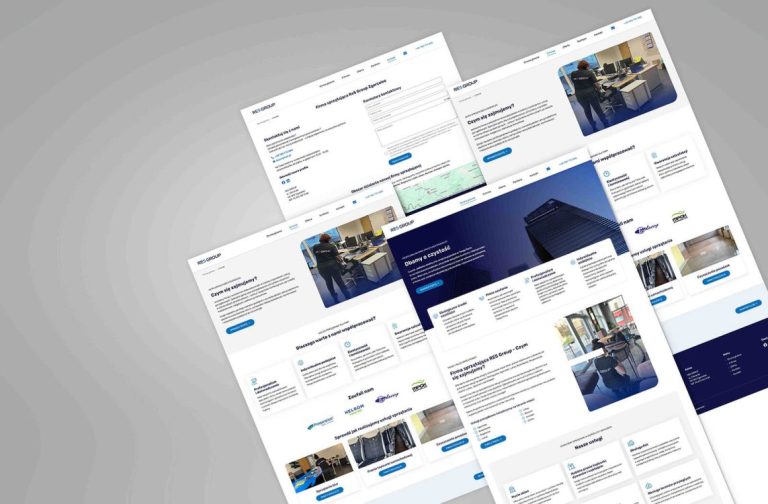 strona wwww wordpress przygotowana dla firmy sprzątajacej
